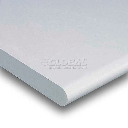 Global Industrial Workbench Top - Plastic Laminate Safety Edge, Light Gray, 72 W x 30 D x 1-5/8 Thick 601365